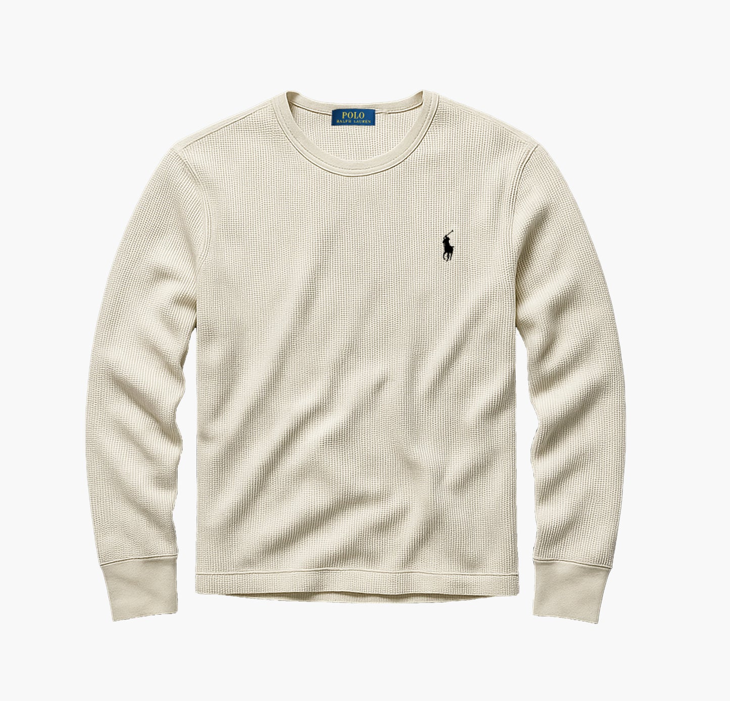 Ralph Lauren White Waffle Knit Sweater (S)