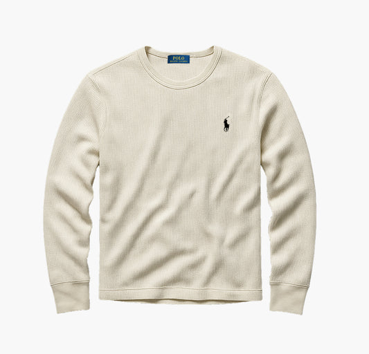 Ralph Lauren White Waffle Knit Sweater (S)