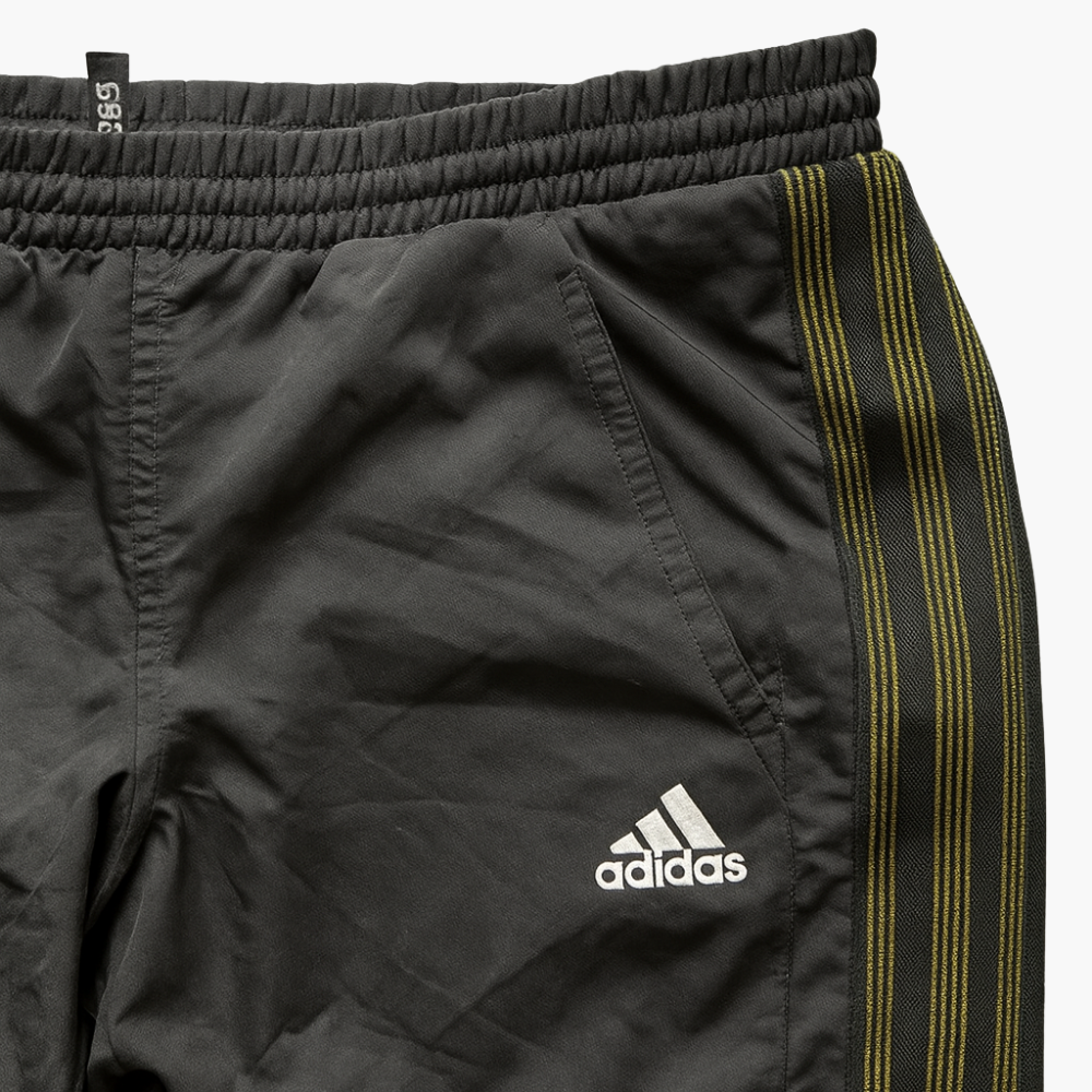 Adidas Vintage Black/Yellow Track Pants (L)