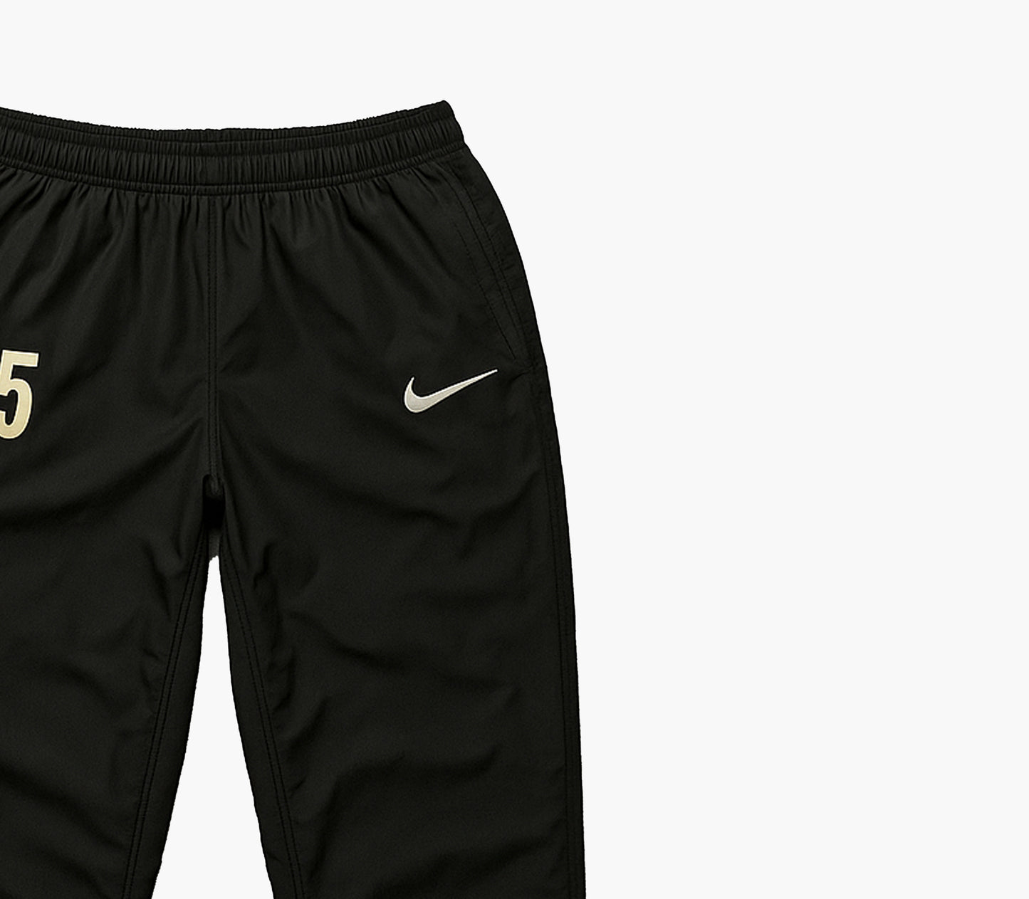 Nike Vintage Sport Pants Black Wide Leg Zip (M)