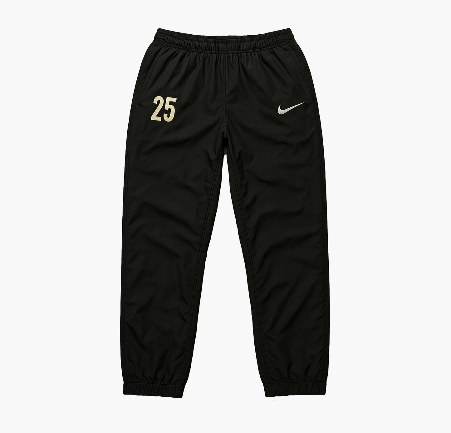 Nike Vintage Sport Pants Black Wide Leg Zip (M)