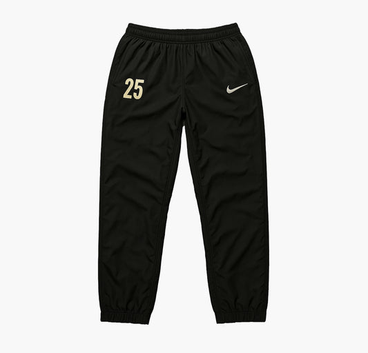 Nike Vintage Sport Pants Black Wide Leg Zip (M)