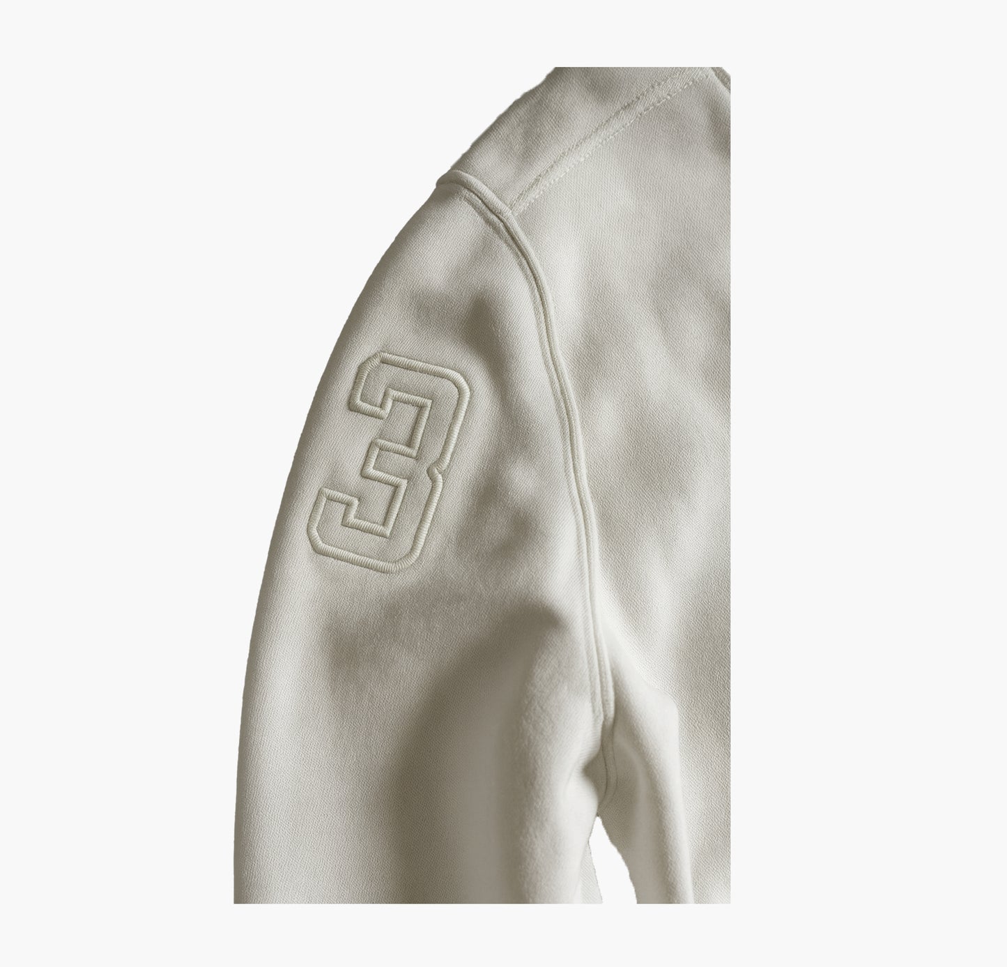 Ralph Lauren White Zip Sweatshirt (S)