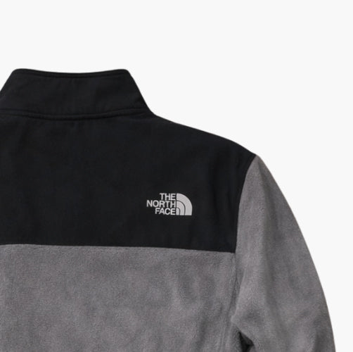 The North Face Grey & Black Nylon Fleece Jacket (M)