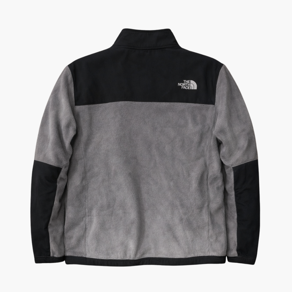 The North Face Grey & Black Nylon Fleece Jacket (M)