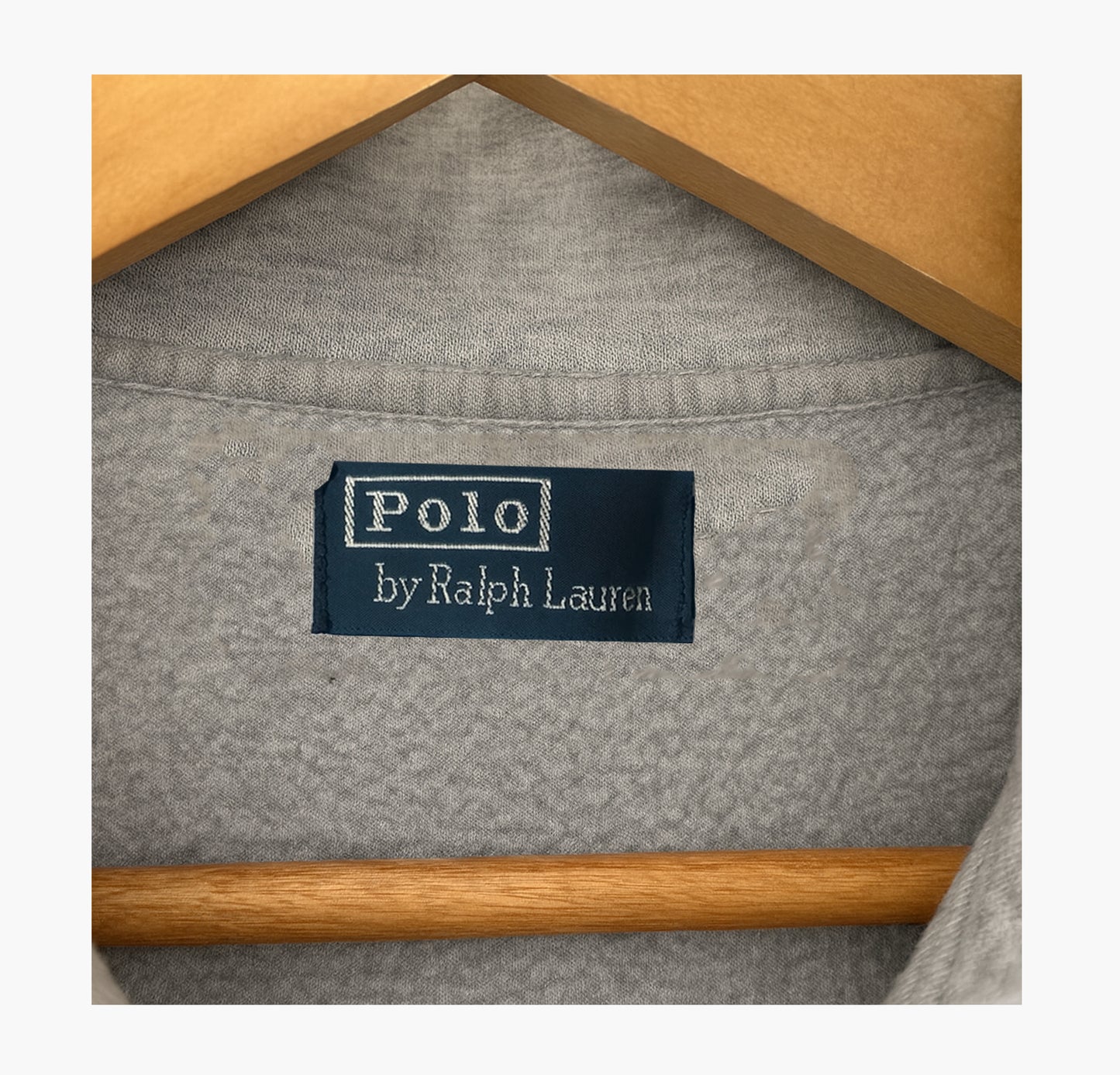 Ralph Lauren White Zip Sweatshirt (S)