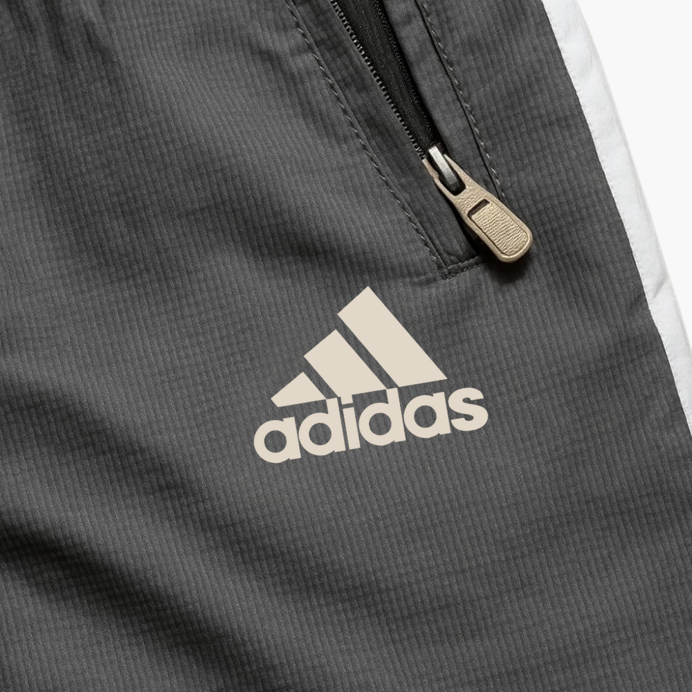 Adidas Vintage Black Track Pants White Stripes (L)