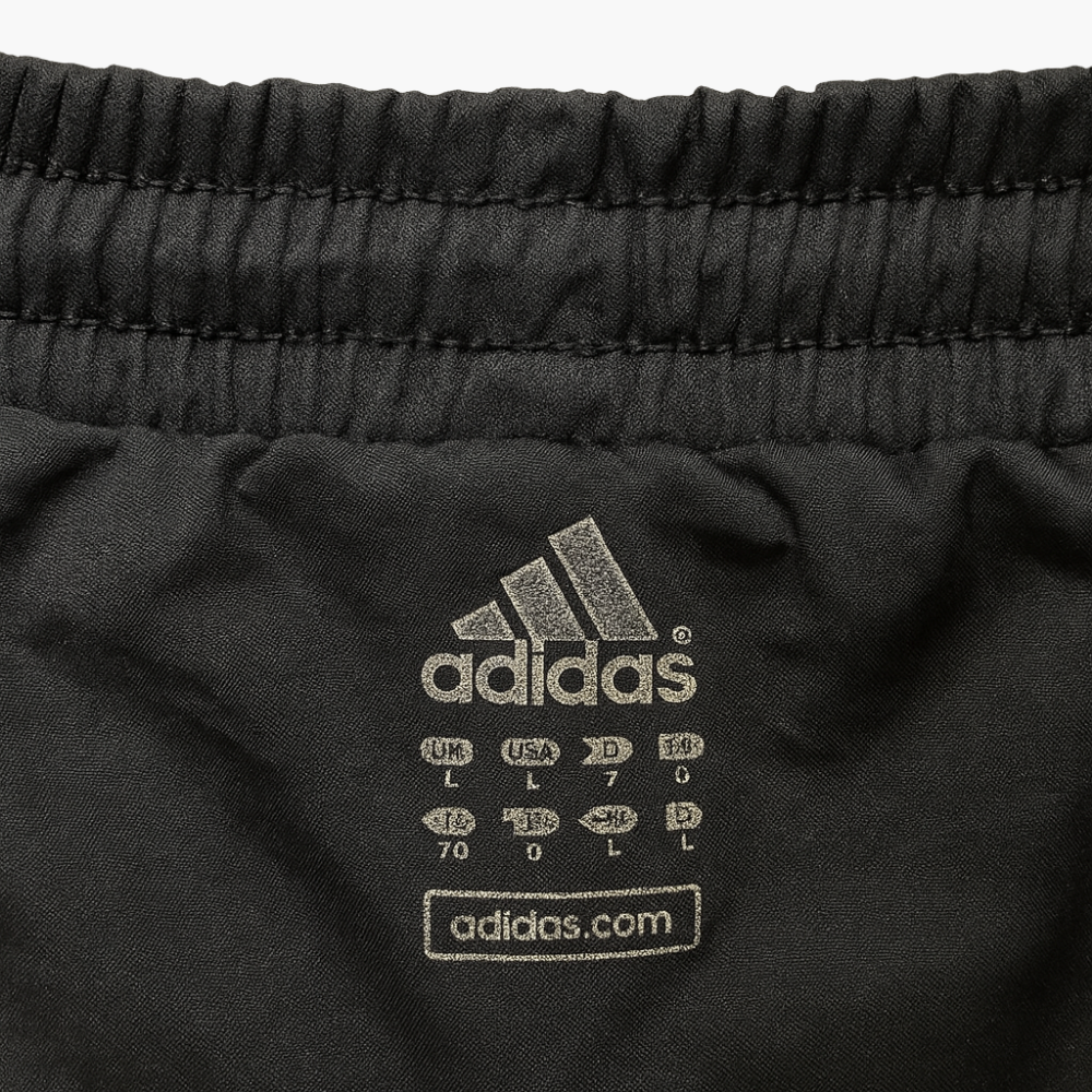 Adidas Vintage Black Track Pants White Stripes (L)