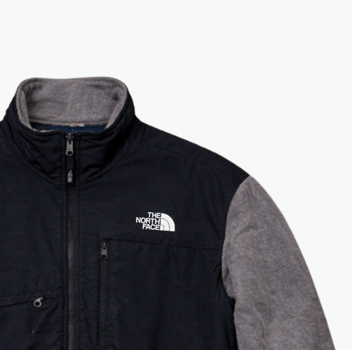 The North Face Grey & Black Denali Fleece Jacket (M)