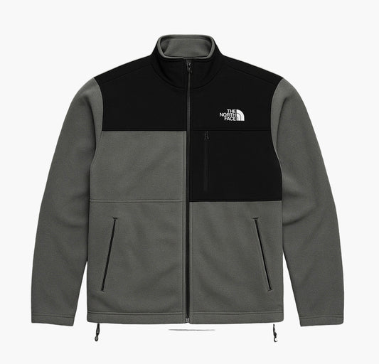 The North Face Vintage Zip-Up Fleece Jacket Black / Grey (M)