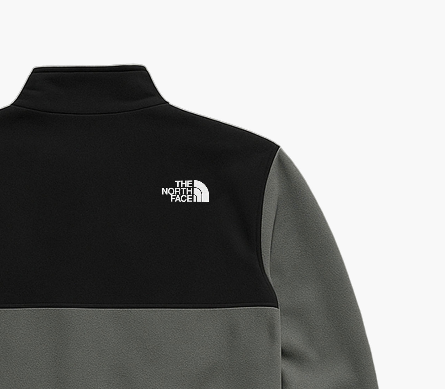 The North Face Vintage Zip-Up Fleece Jacket Black / Grey (M)