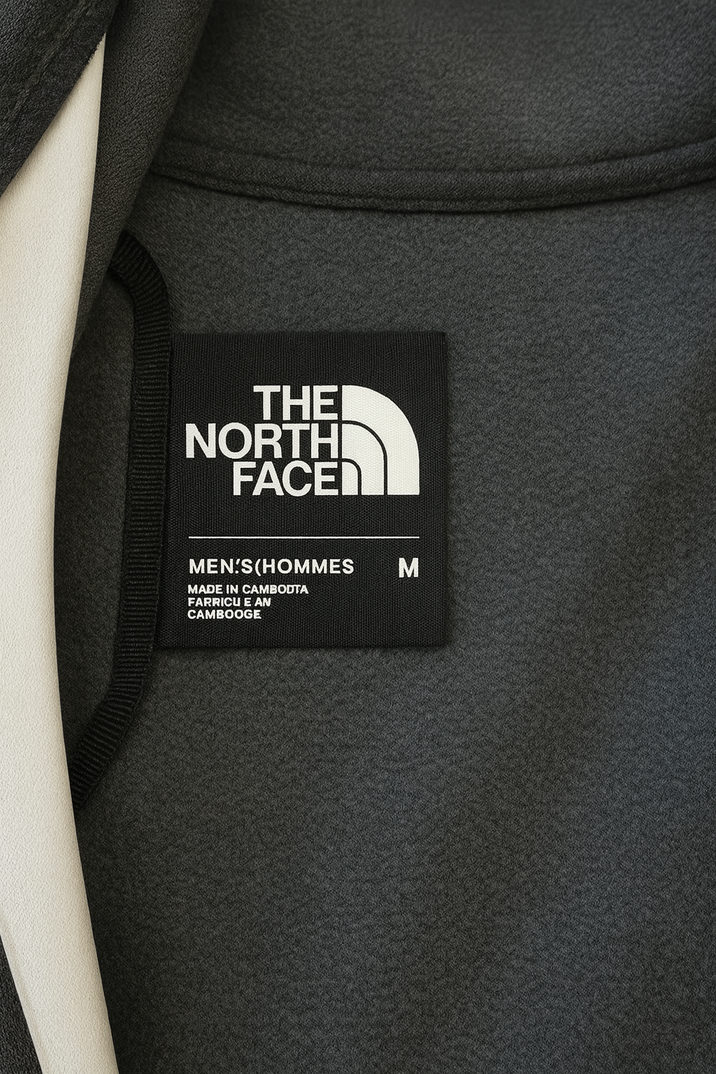 The North Face Vintage Zip-Up Fleece Jacket Black / Grey (M)