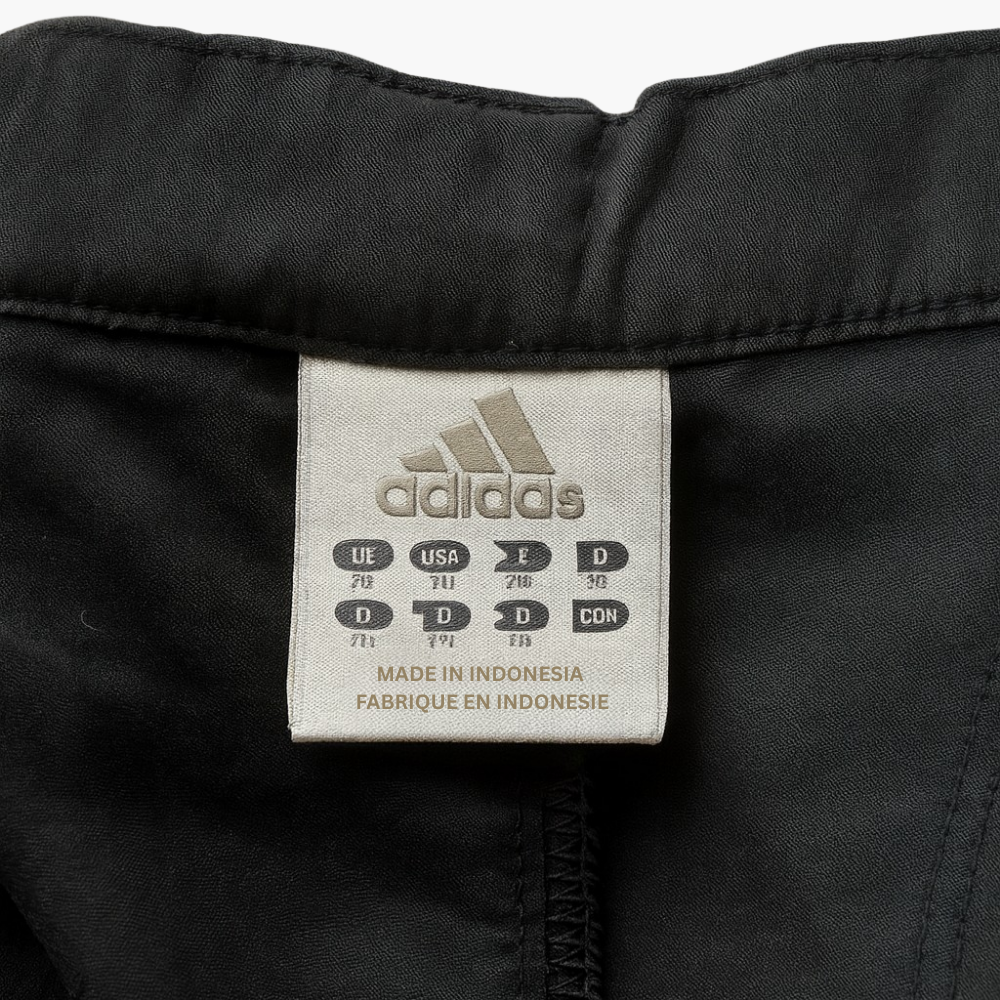 Adidas Retro Y2K 2000’s Black Jeans-Style Track Pants (L)
