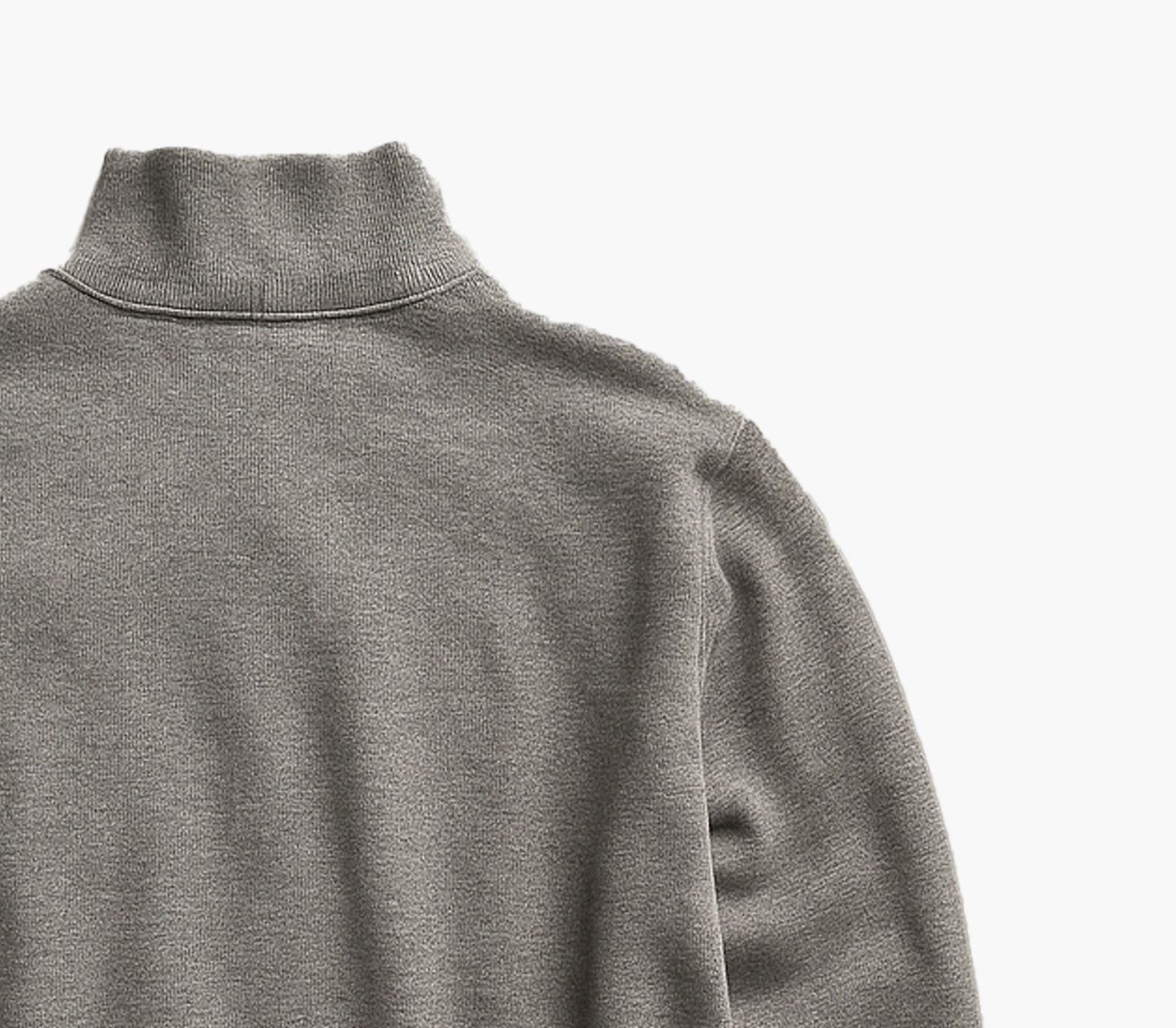 Ralph Lauren Grey Half-Zip Wool Sweater (S)