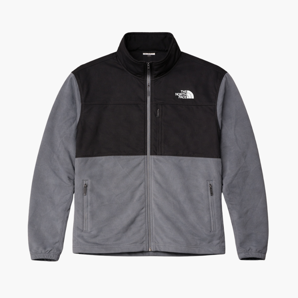 The North Face Black & Dark Blue Fleece Jacket (L)