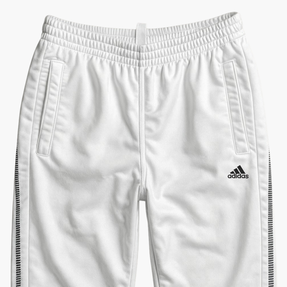 Adidas White Sports Pants (L)
