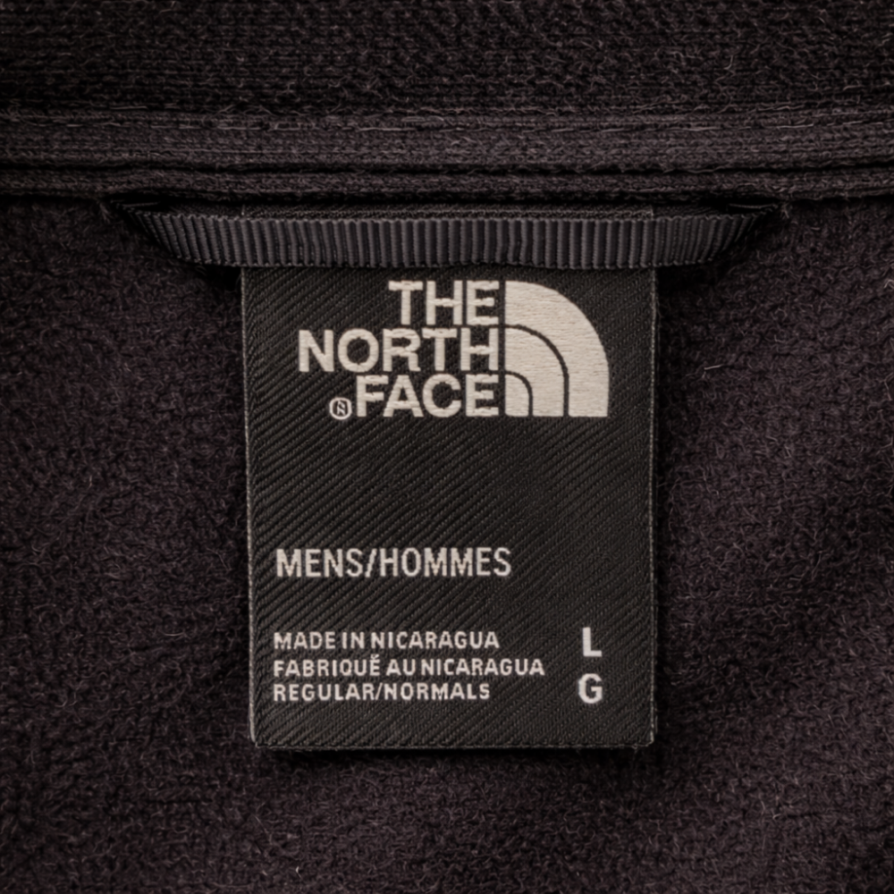 The North Face Black & Dark Blue Fleece Jacket (L)