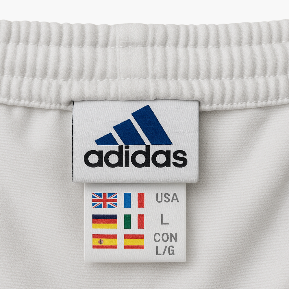 Adidas White Sports Pants (L)