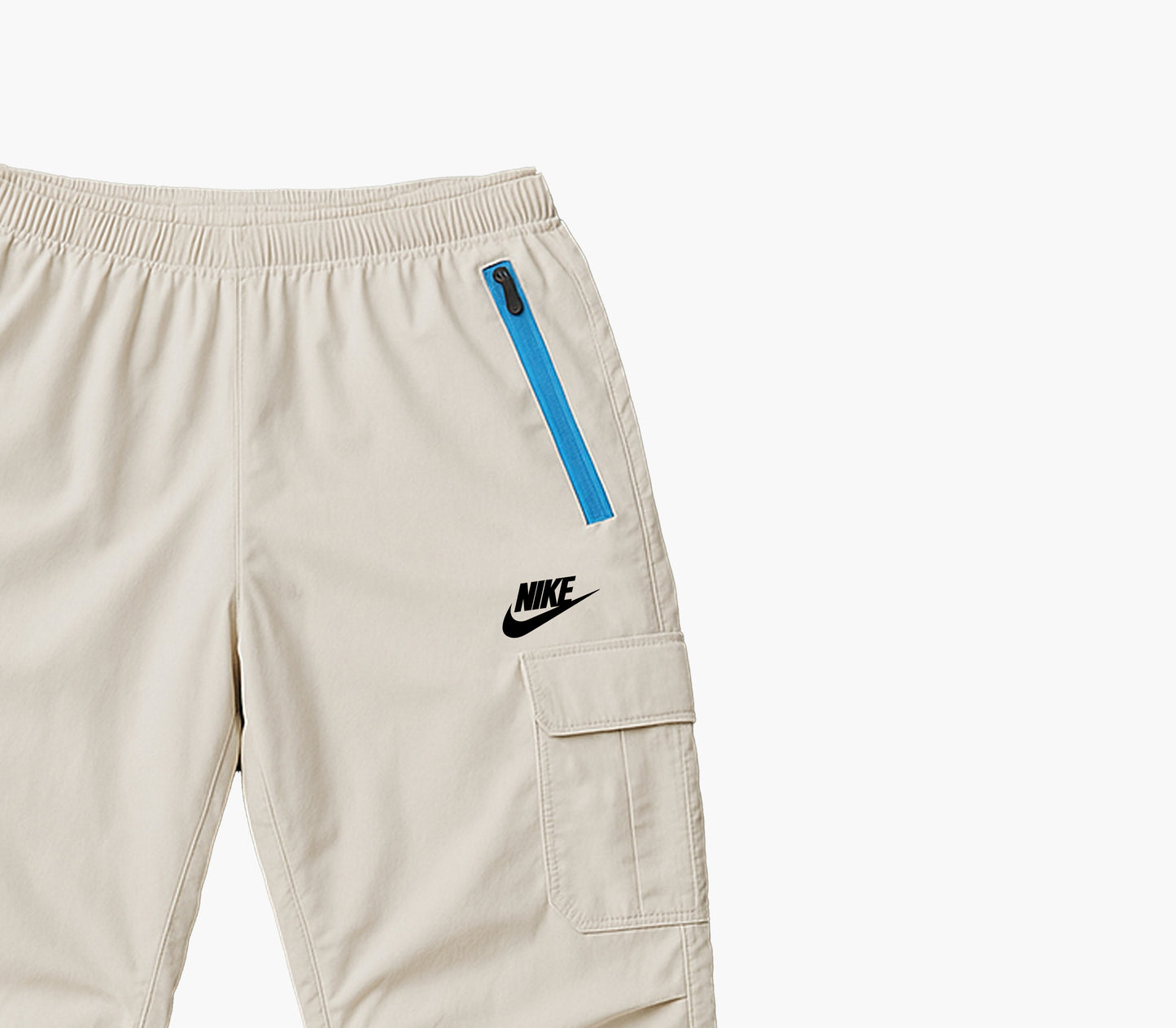 Nike Vintage Men’s Nylon Track Pants Cream (L)