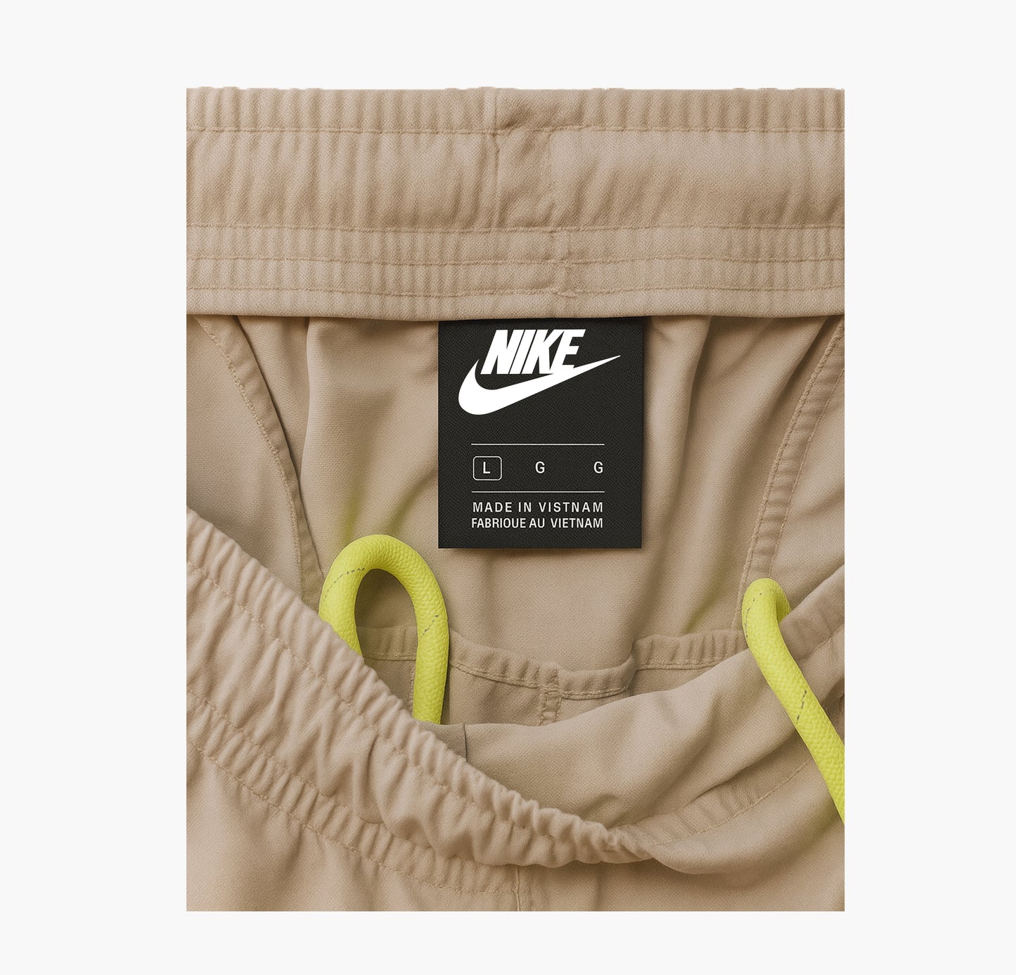 Nike Vintage Men’s Nylon Track Pants Cream (L)
