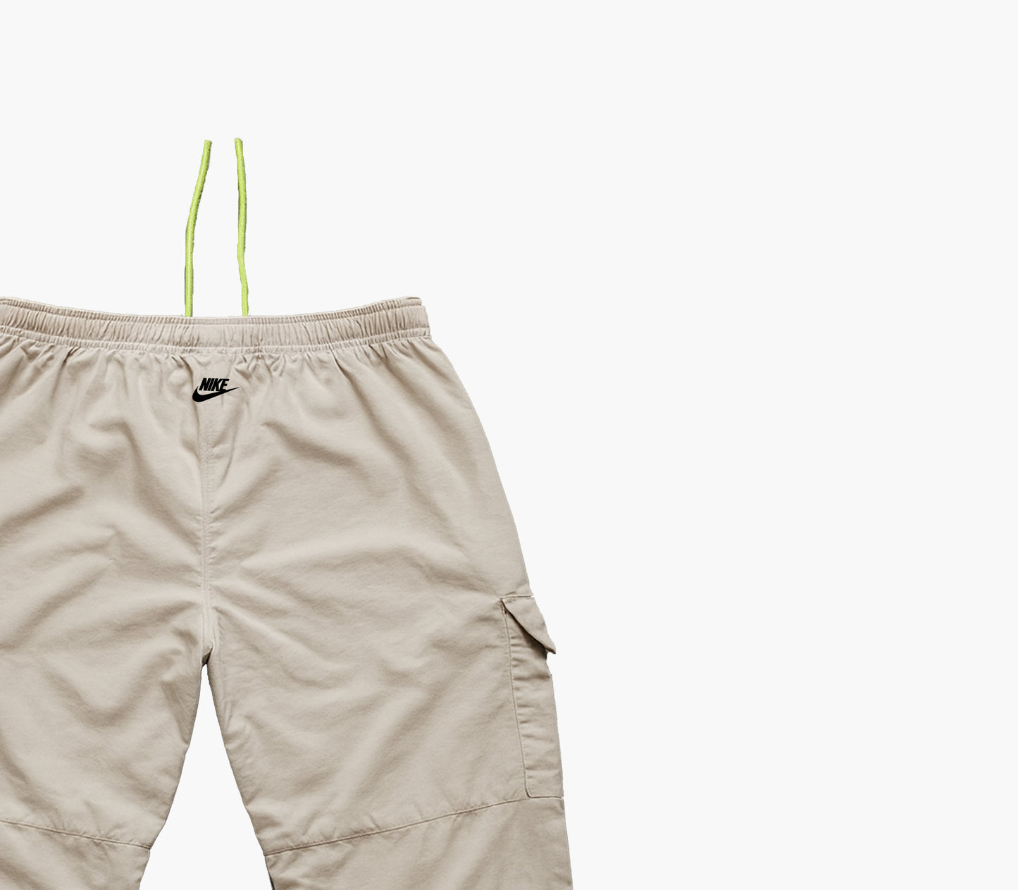 Nike Vintage Men’s Nylon Track Pants Cream (L)