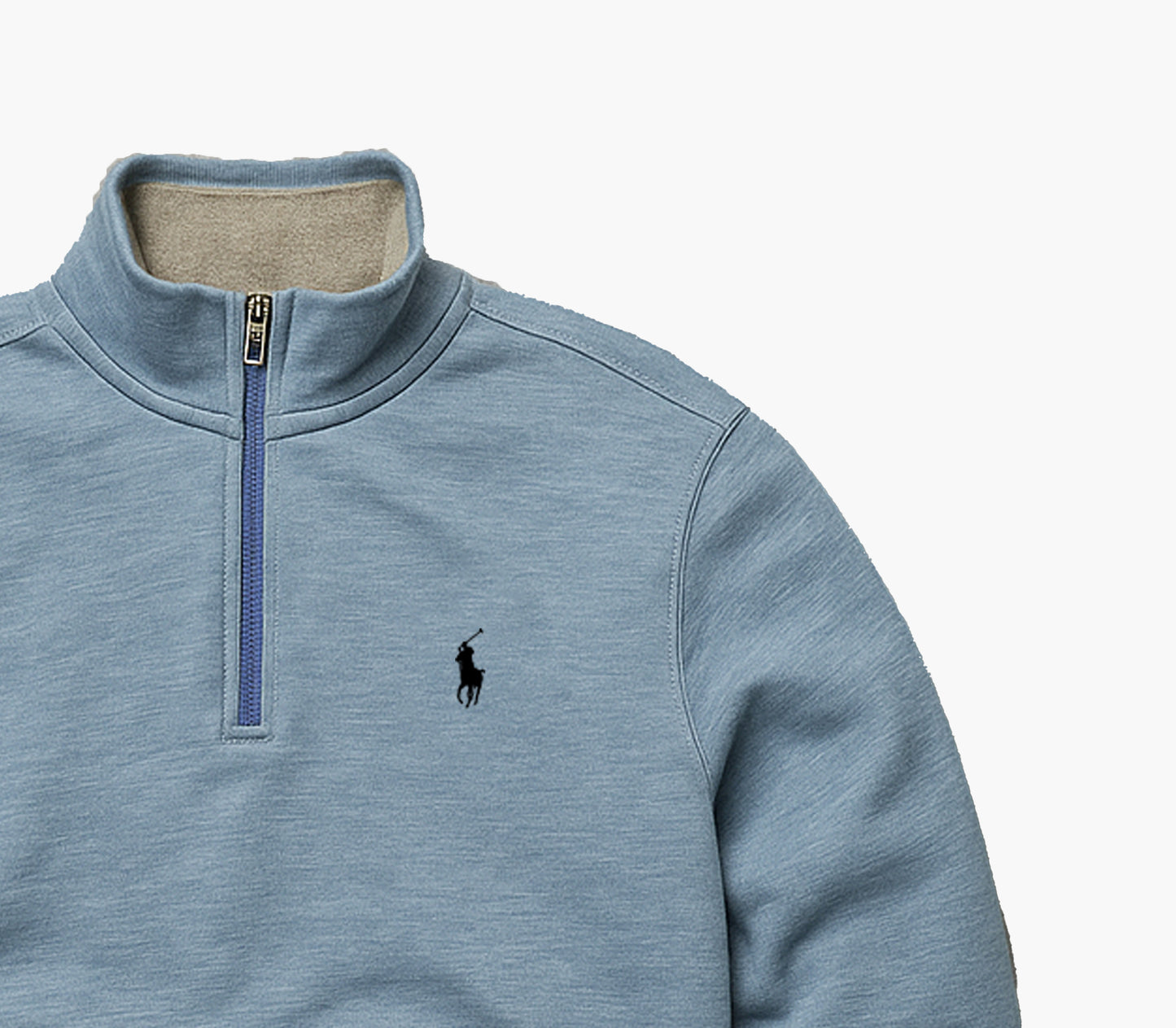 Ralph Lauren Blue Half-Zip Sweater (S)