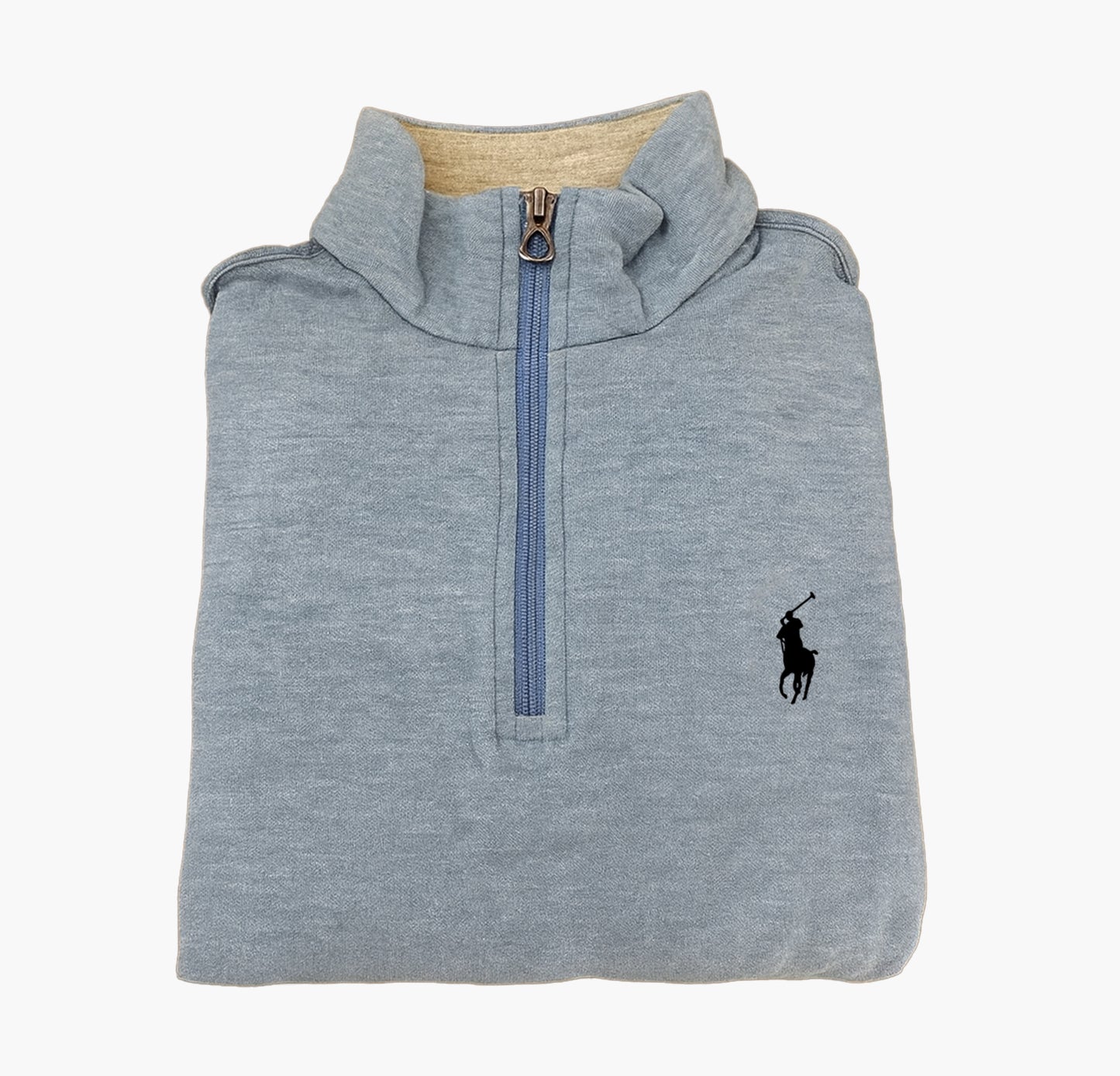Ralph Lauren Blue Half-Zip Sweater (S)