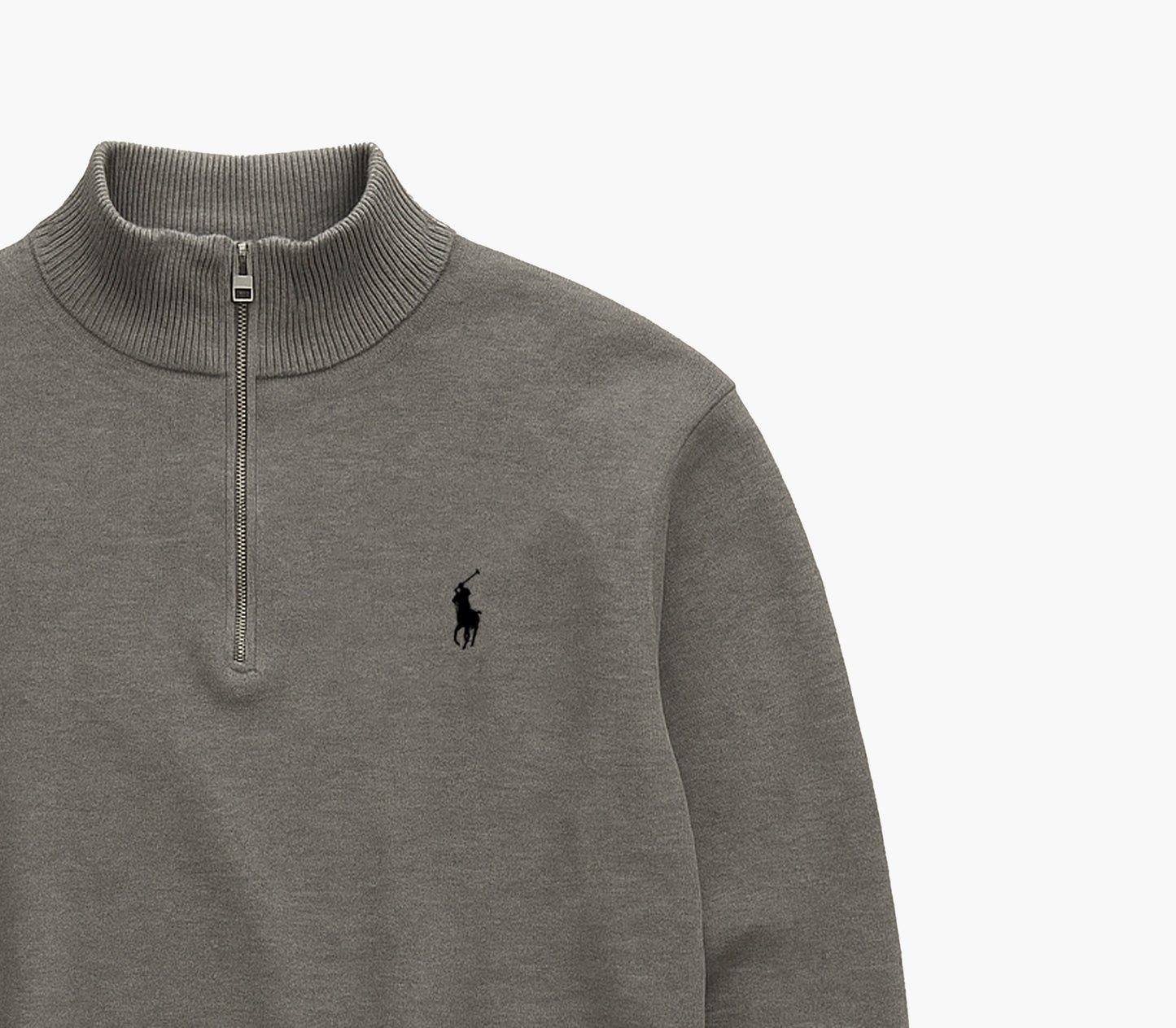 Ralph Lauren Grey Half-Zip Sweatshirt (S)