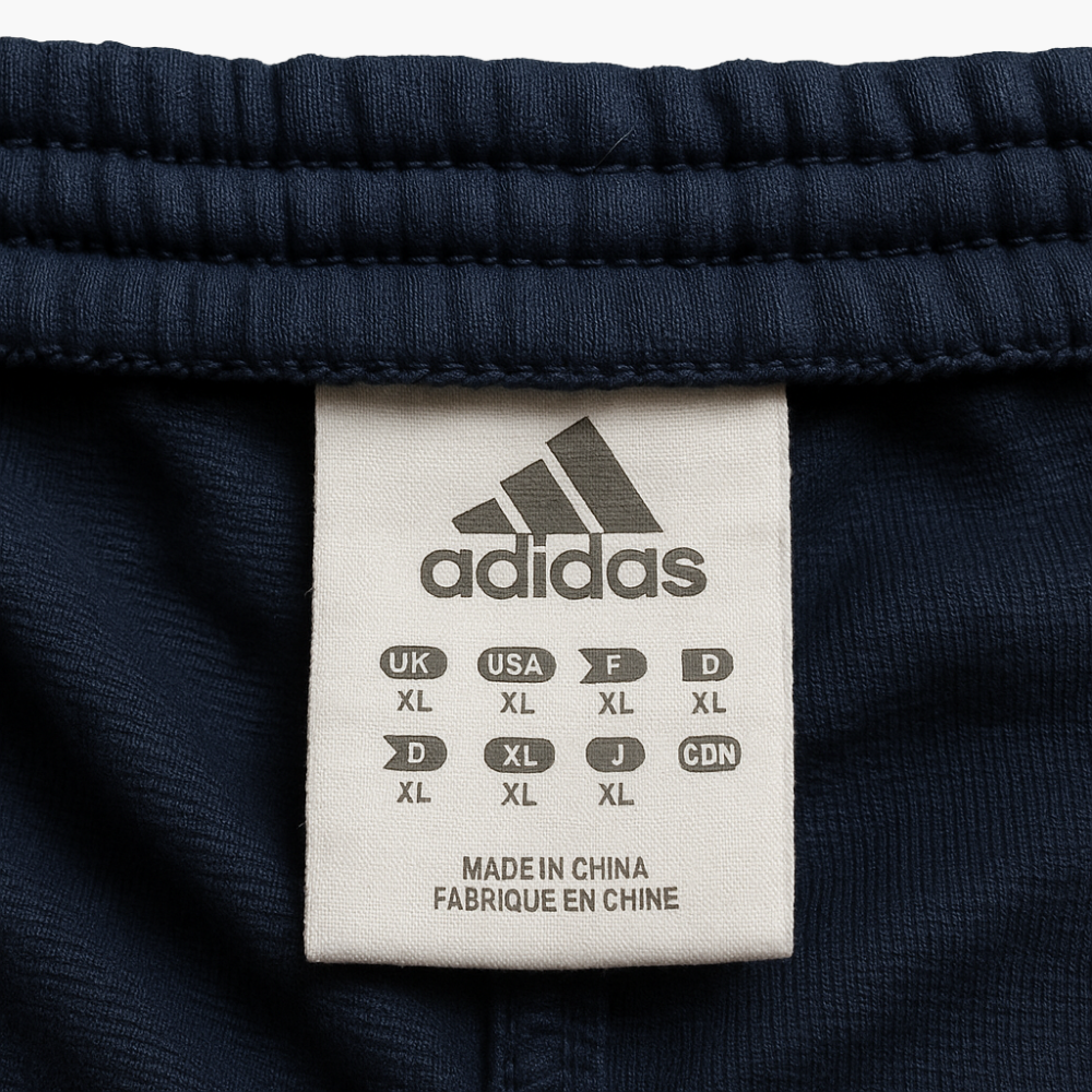 Adidas Navy Blue Sports Track Pants (XL)