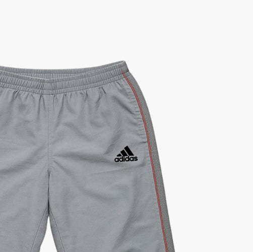 Adidas Grey/Light Blue Track Pants (XL)