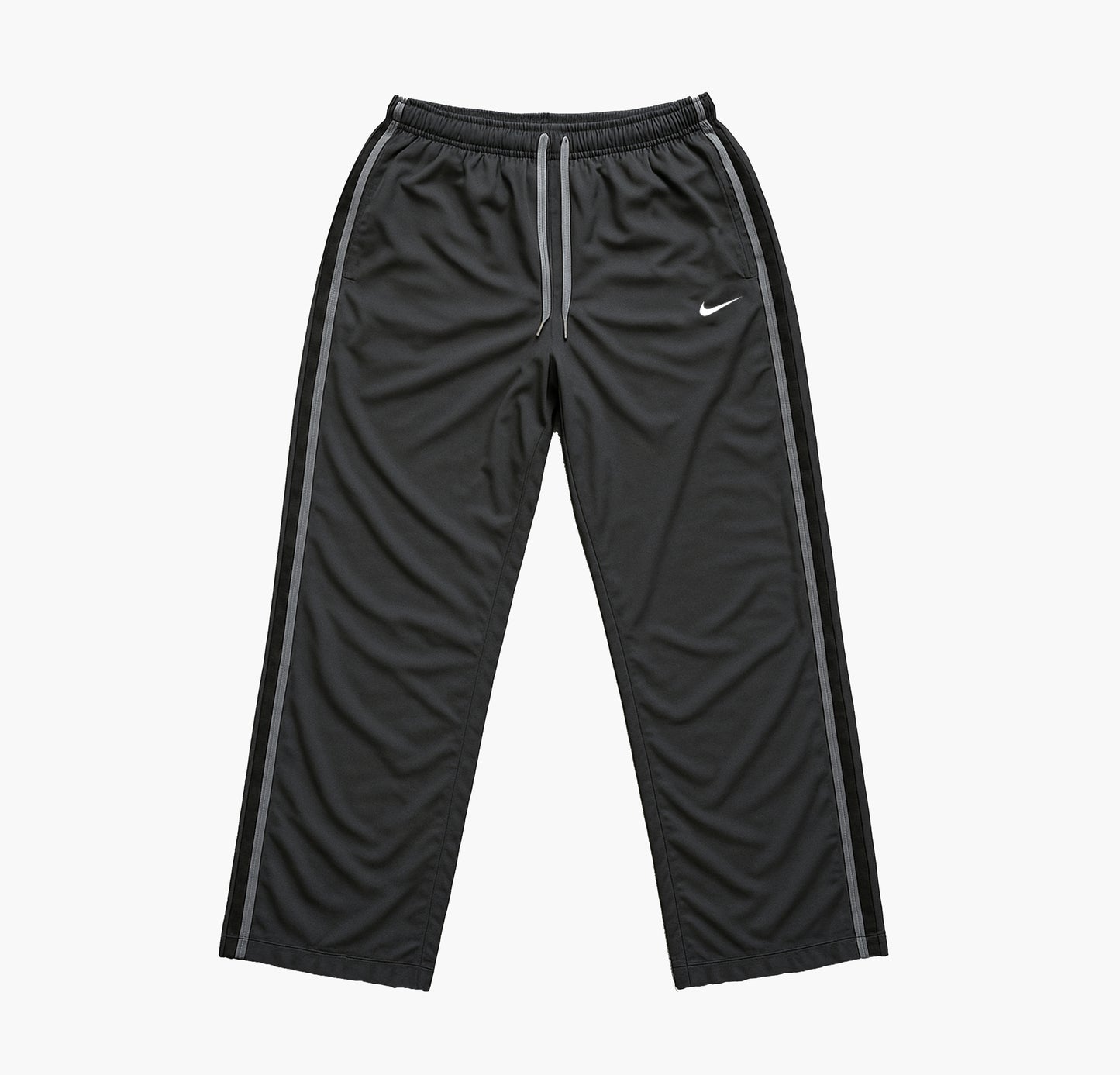 Nike Vintage Sport Track Pants Grey & Black (L)