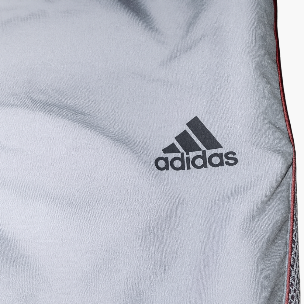 Adidas Grey/Light Blue Track Pants (XL)