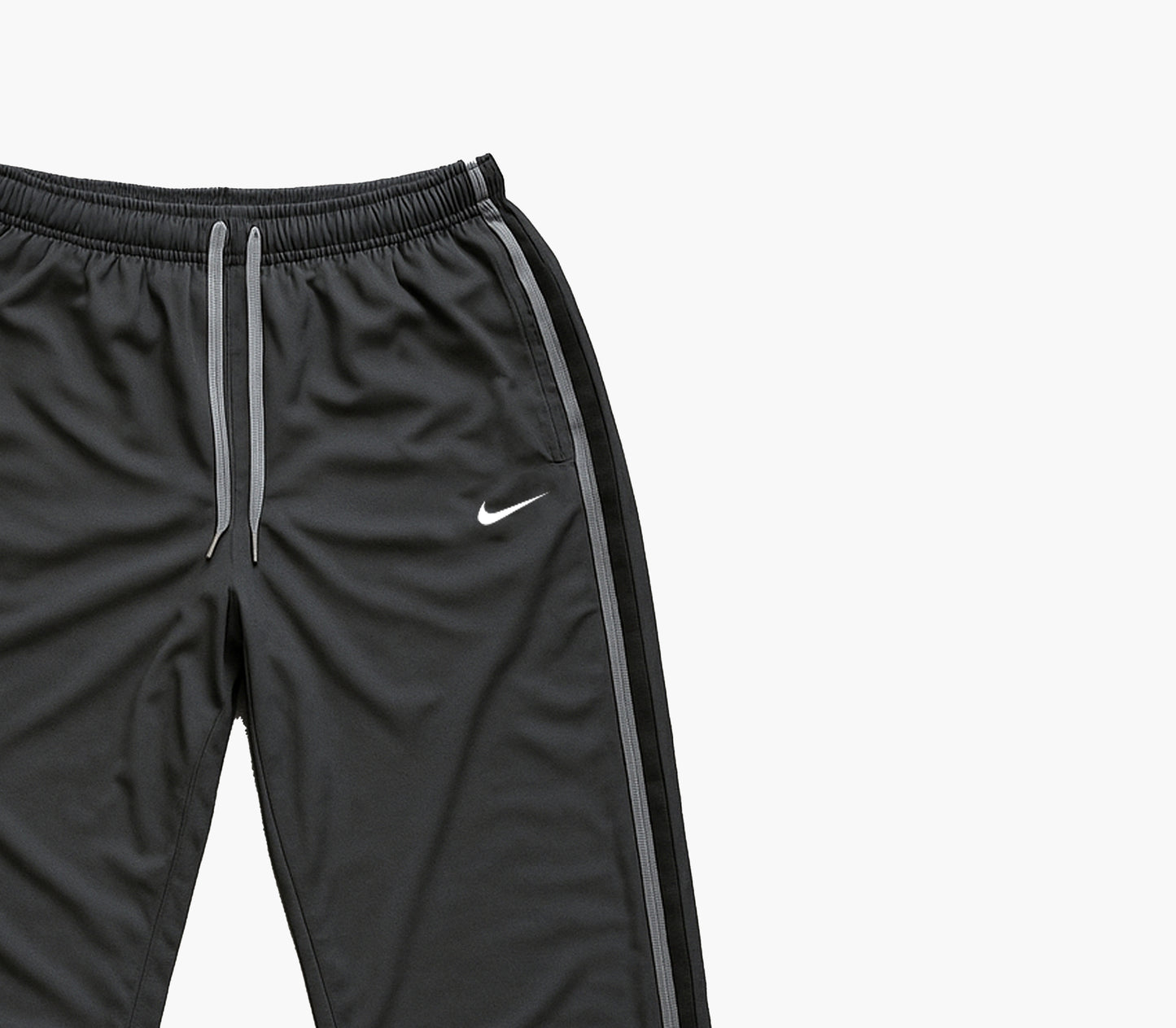 Nike Vintage Sport Track Pants Grey & Black (L)