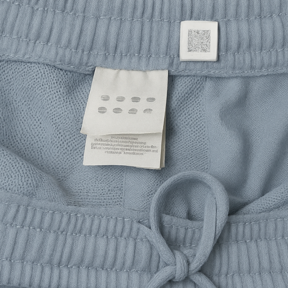 Adidas Grey/Light Blue Track Pants (XL)