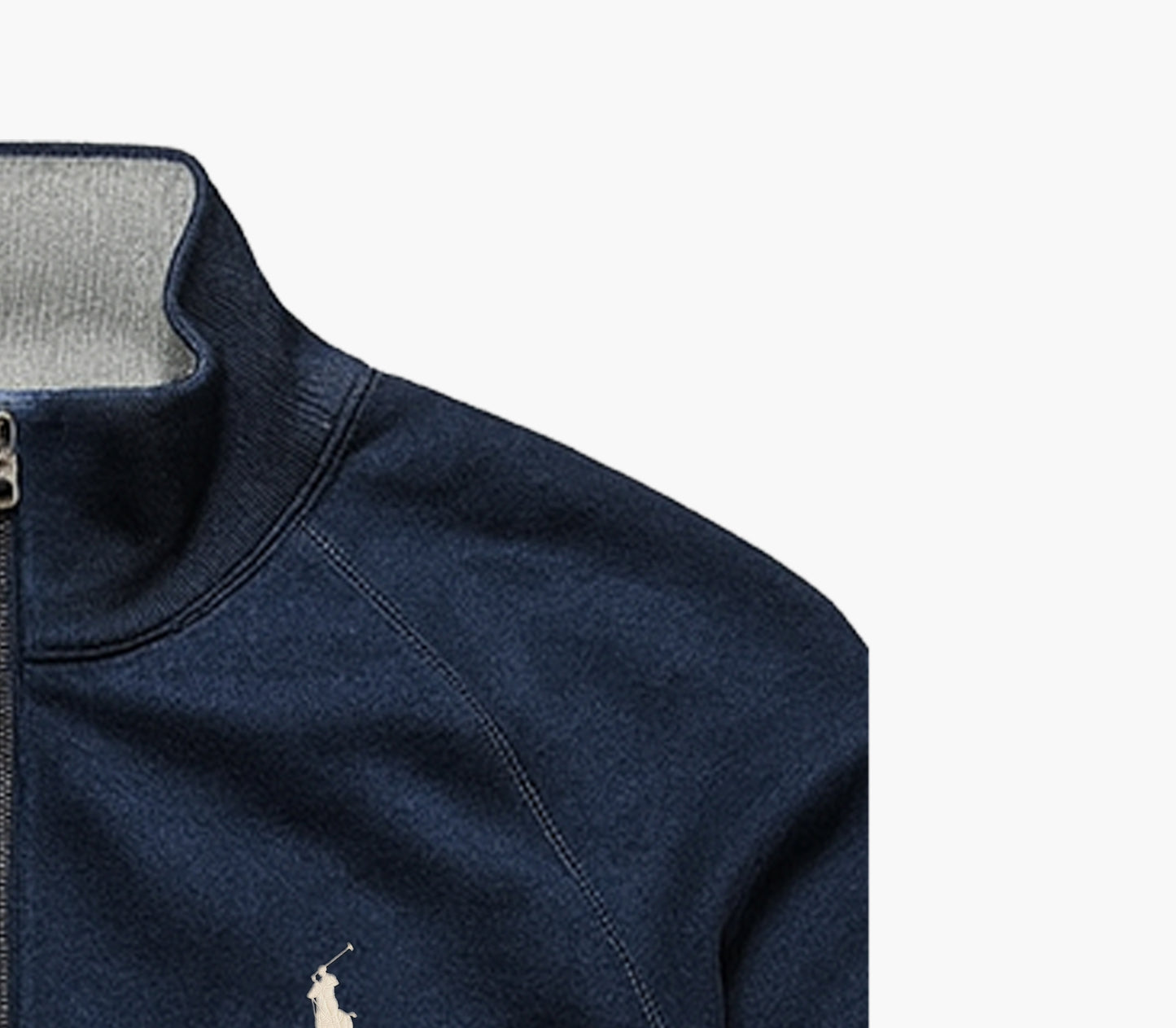 Ralph Lauren Navy Half-Zip Sweater (S)