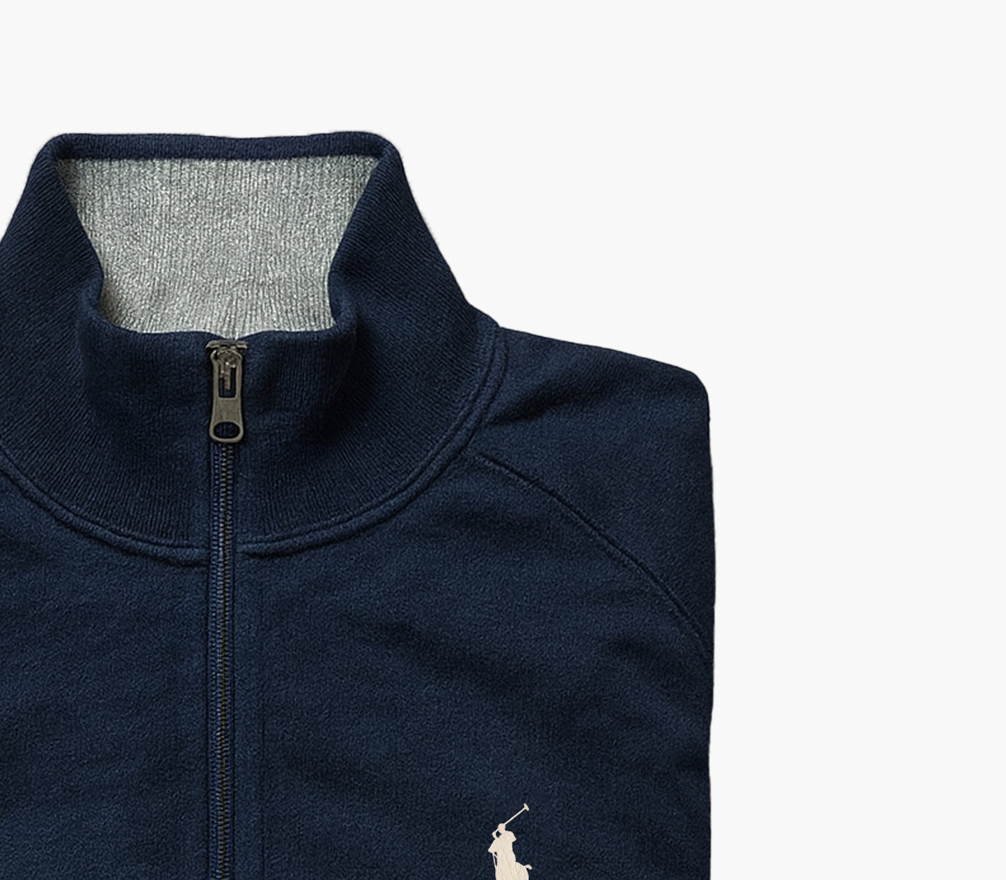 Ralph Lauren Navy Half-Zip Sweater (S)