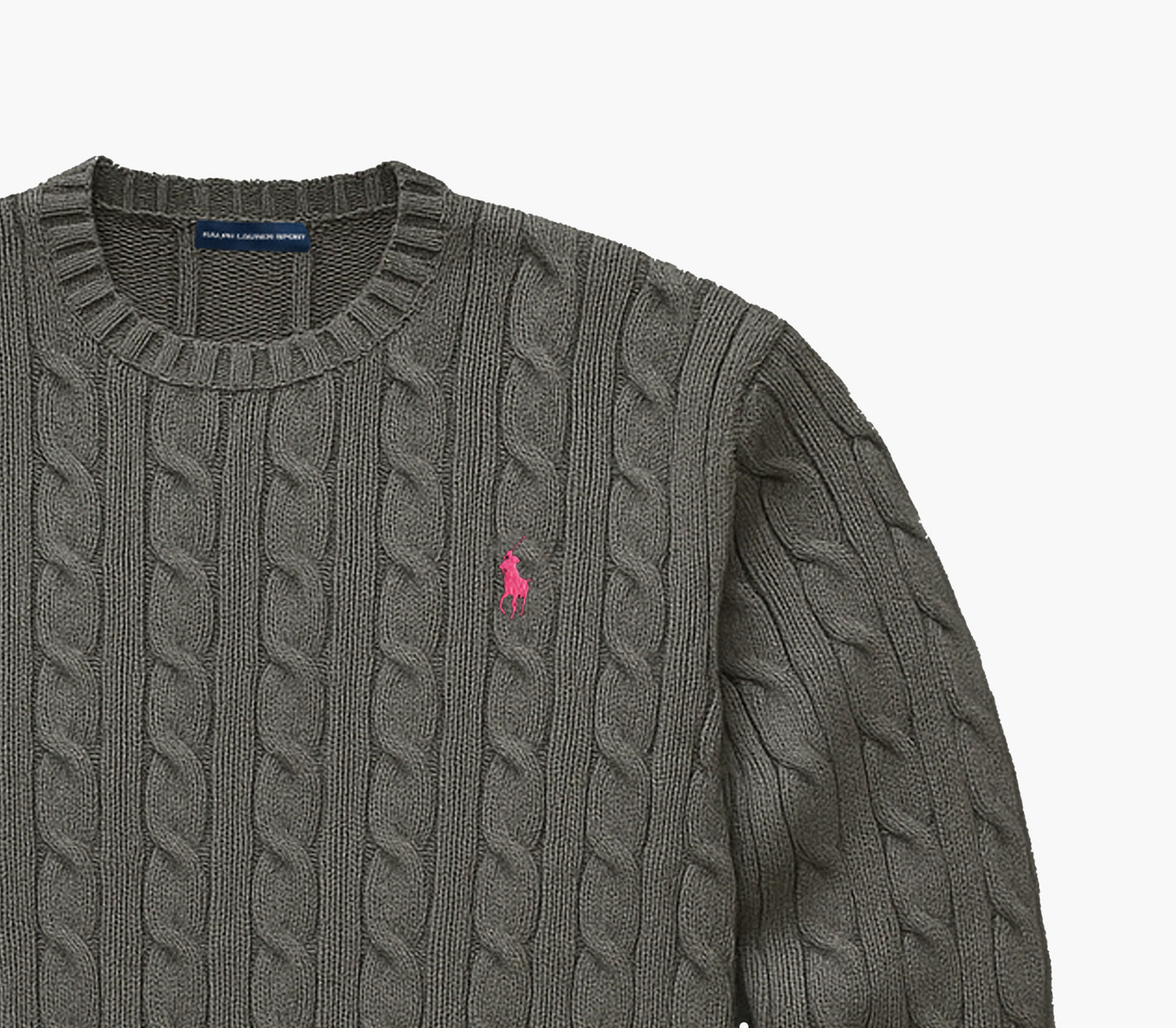 Ralph Lauren Grey Cable Knit Winter Sweater (M/S)