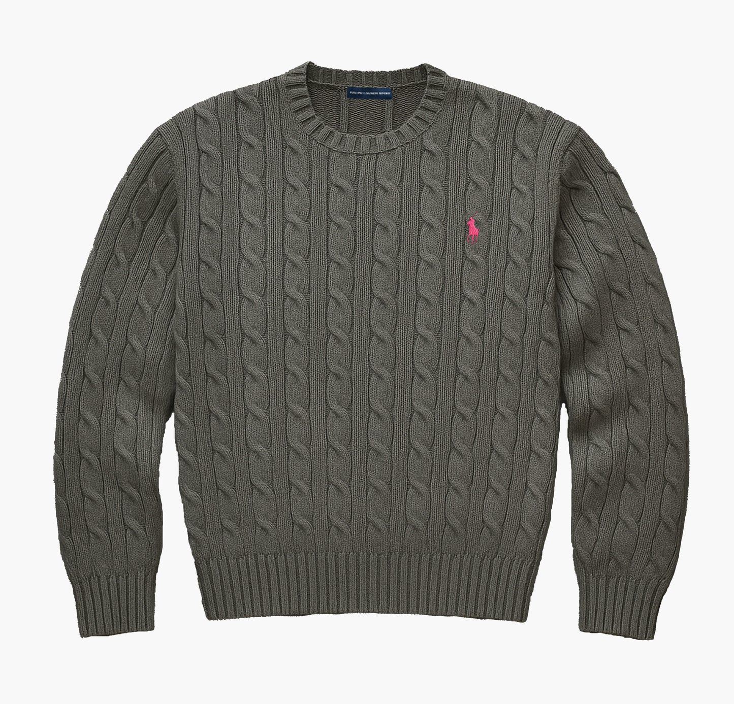 Ralph Lauren Grey Cable Knit Winter Sweater (M/S)