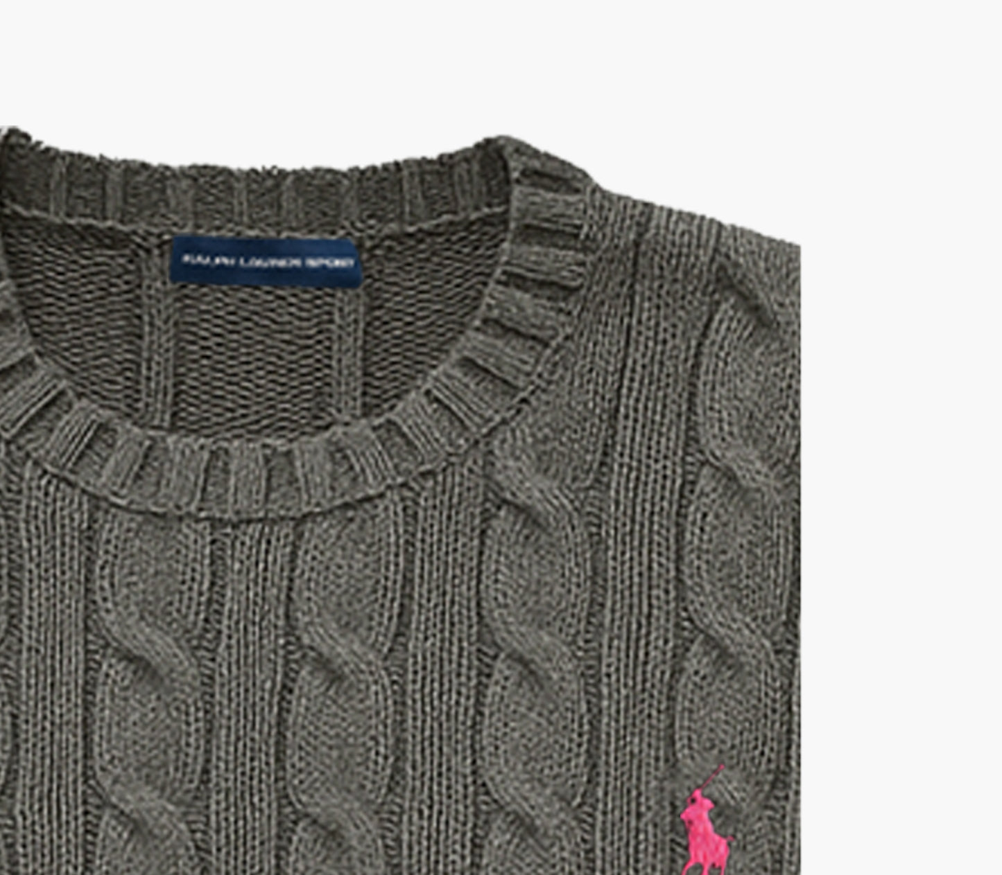 Ralph Lauren Grey Cable Knit Winter Sweater (M/S)