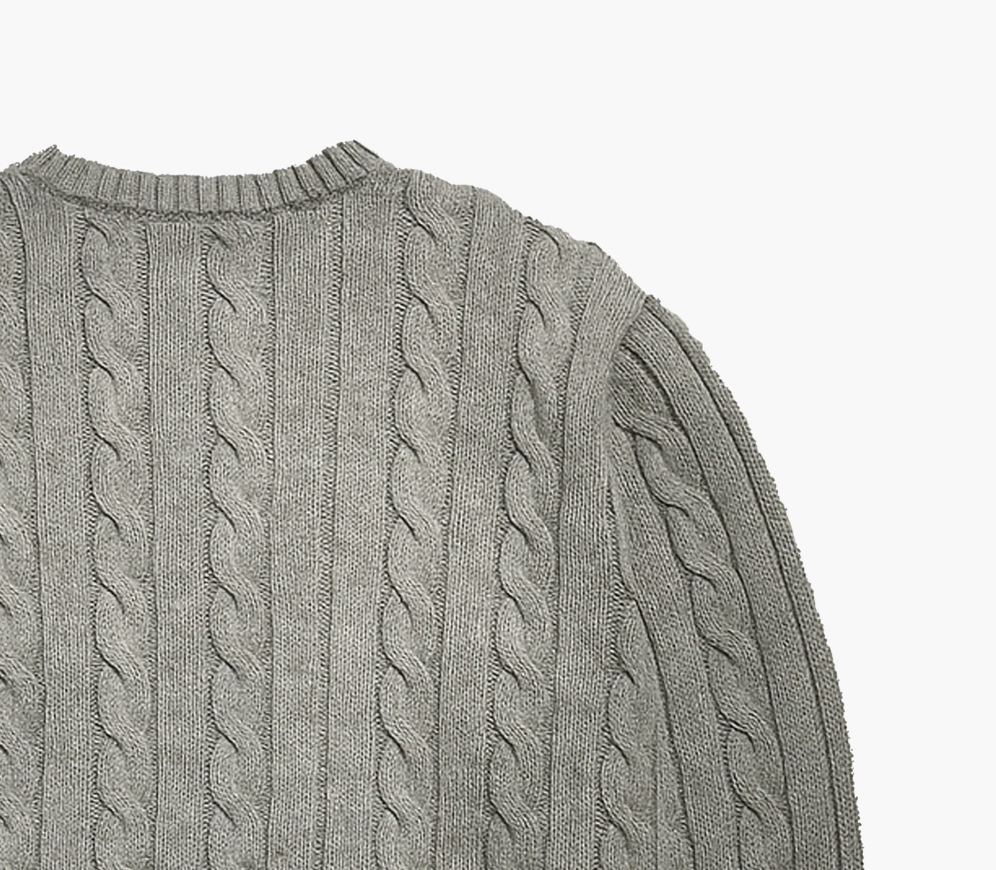Ralph Lauren Grey Cable Knit Sweater (M)