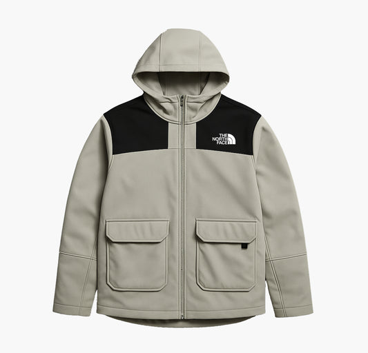 The North Face Vintage Two-Tone Softshell Jacket Cream & Black (M)