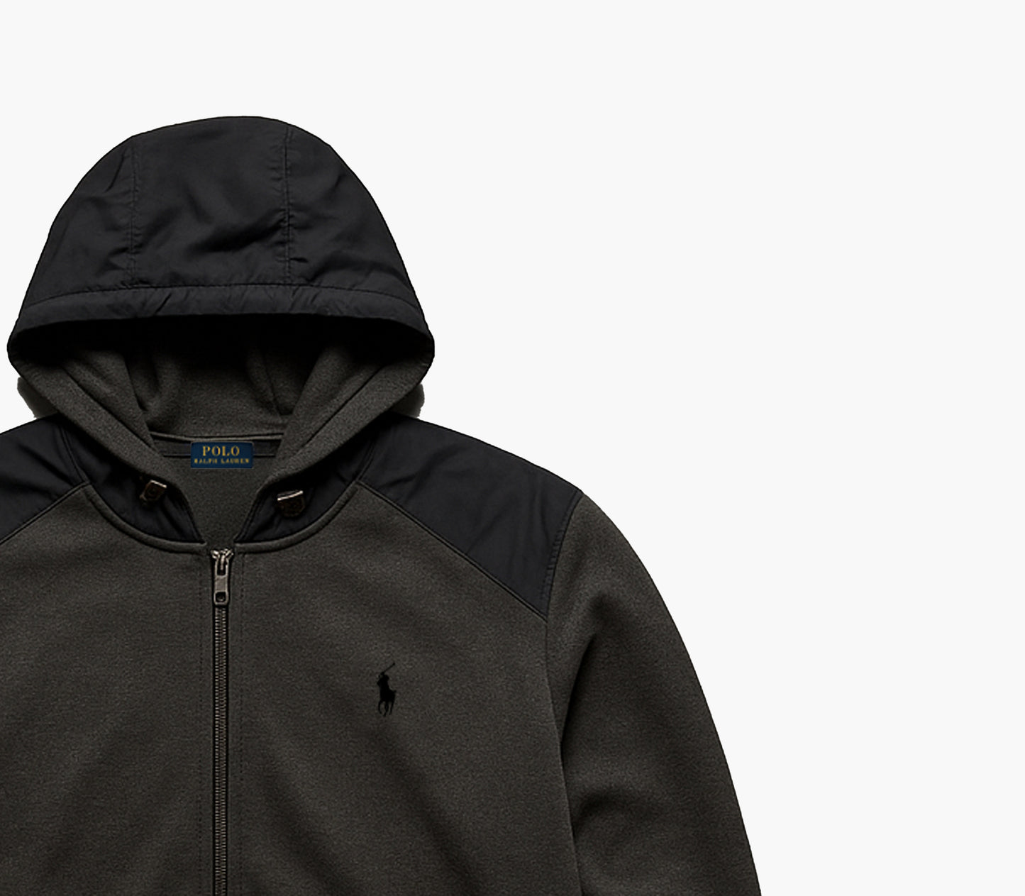 Ralph Lauren Grey & Black Hooded Jacket (M)