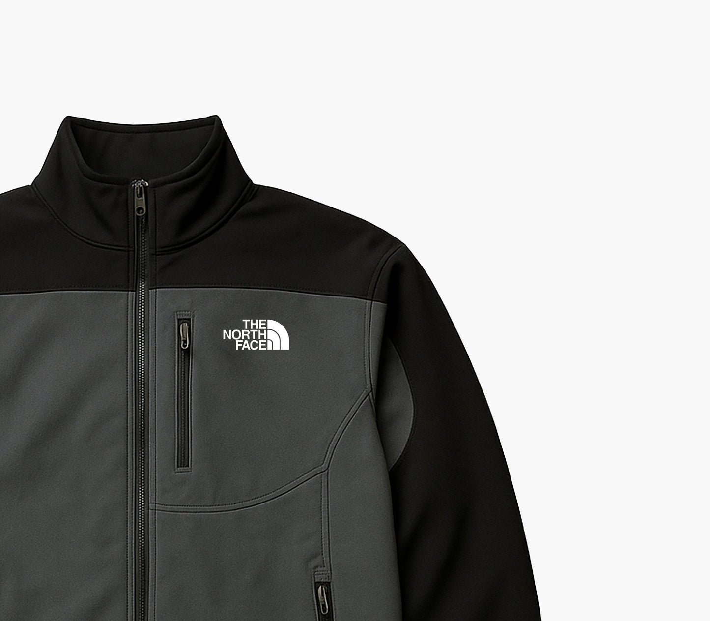 The North Face Vintage Fleece Jacket Black & Grey (L)
