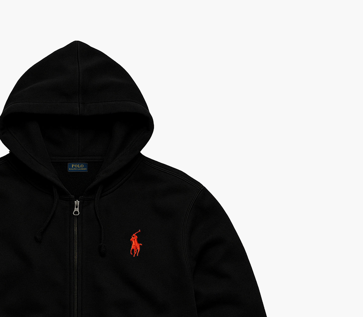 Ralph Lauren Black Zip-Up Hoodie (M)