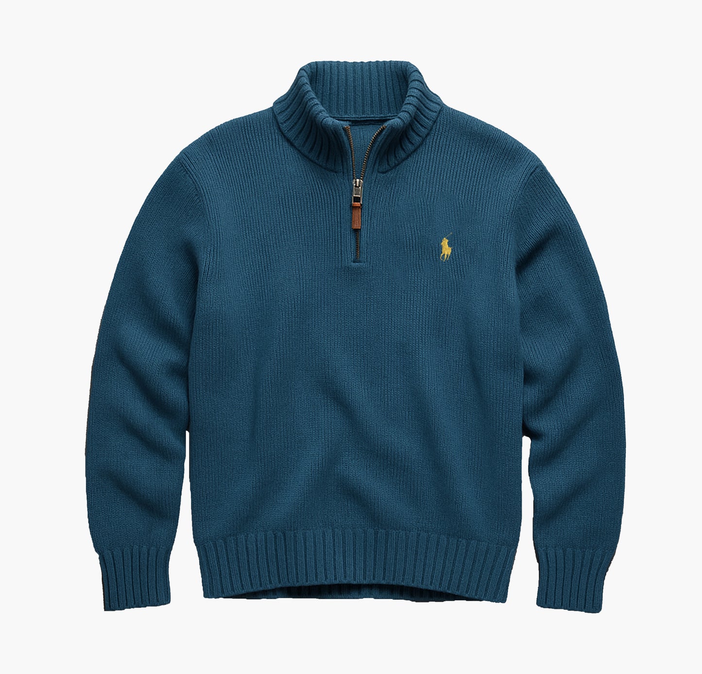 Ralph Lauren Blue Quarter-Zip Sweater (M)