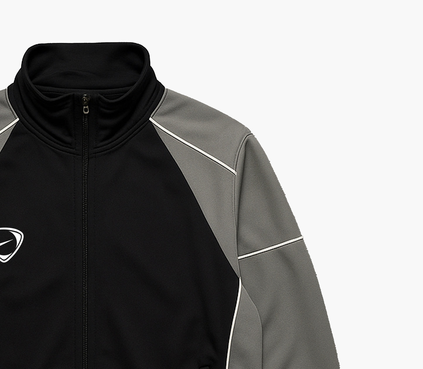 Nike Black & Grey Track Jacket (S)