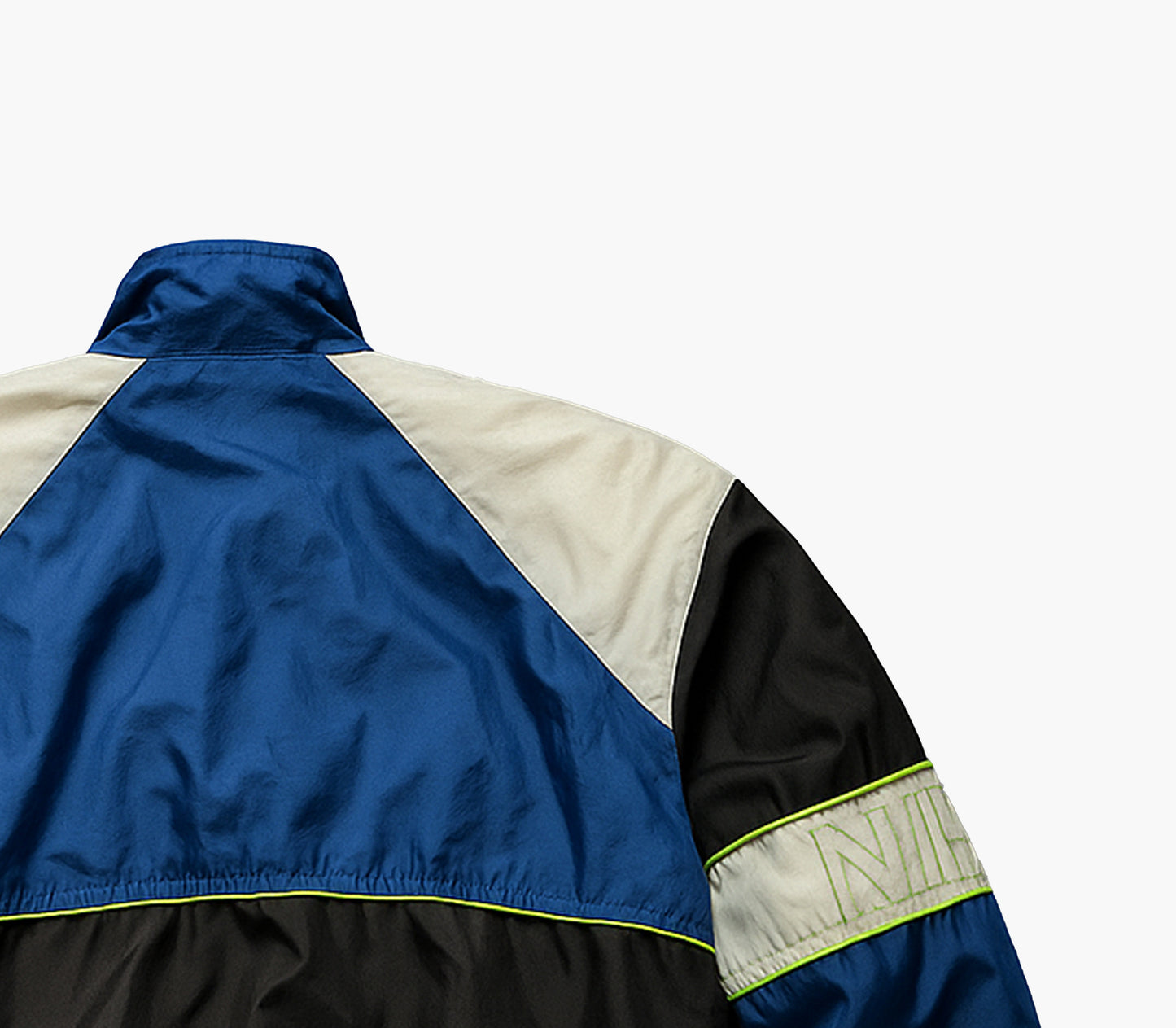 Nike Vintage 90s Track Jacket Black & Blue (L)