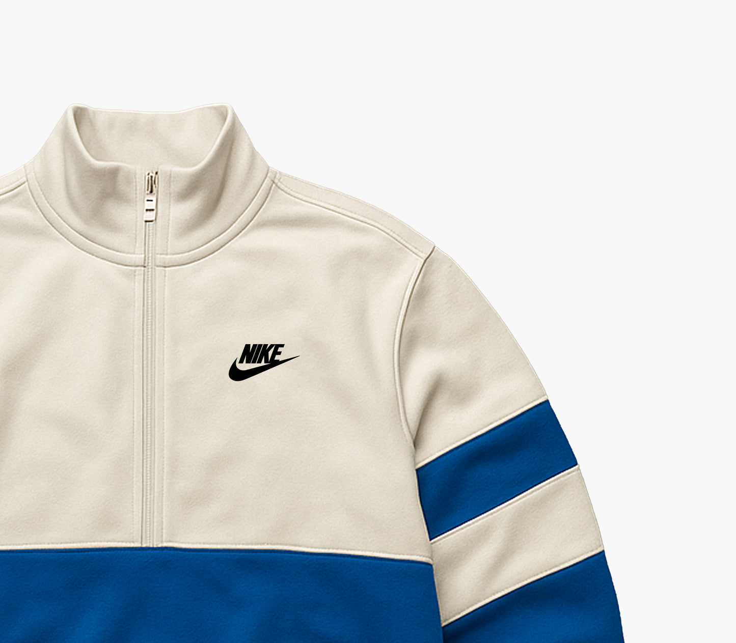 Nike White & Blue Pullover (L)