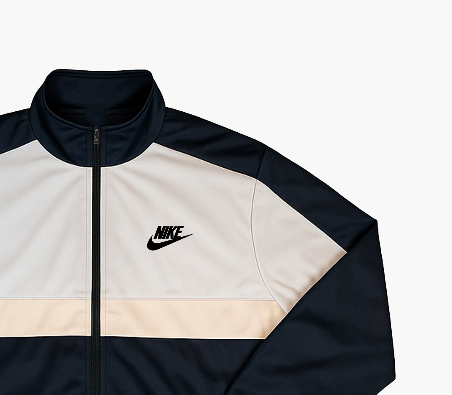 Nike Light Blue & White Vintage Track Jacket (L)