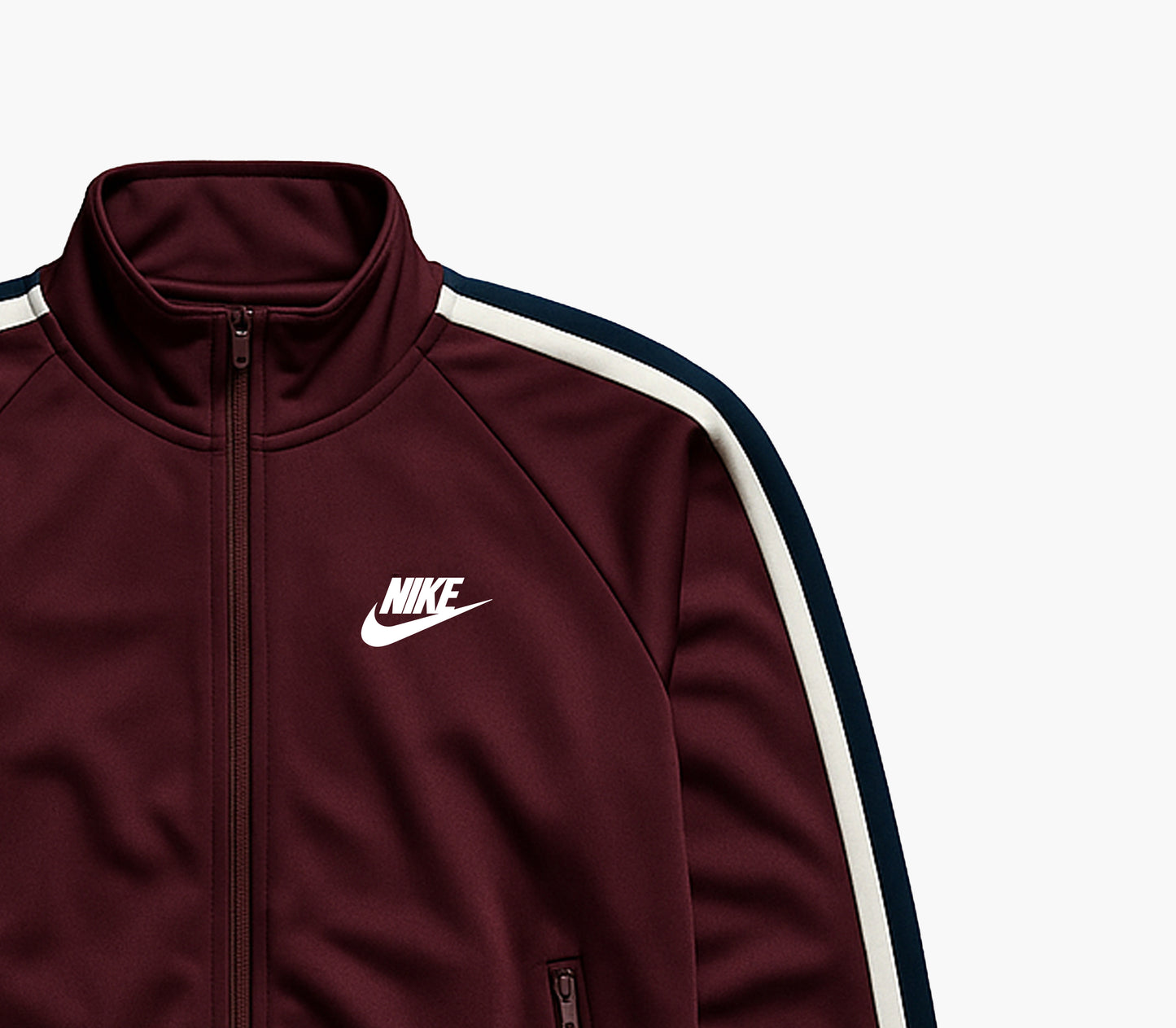 Nike Burgundy & Navy Track Jacket (M)